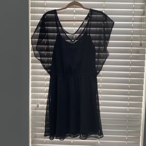 Express Dress with Sheer Overlay
